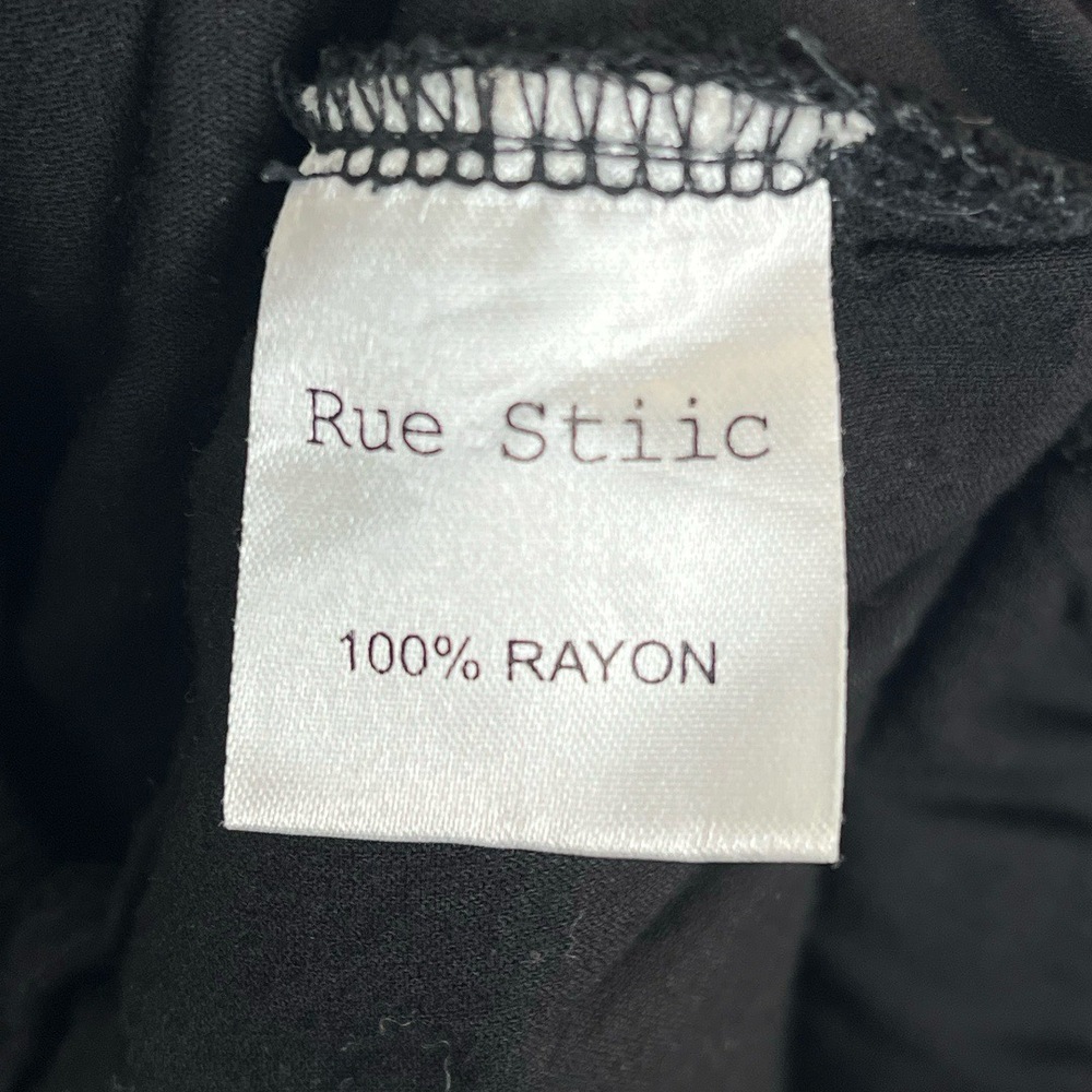 Rue Stiic Anthropologie Shorts Womens XS Black Bohemian Boho Tassel Tie Beachy - Picture 10 of 10